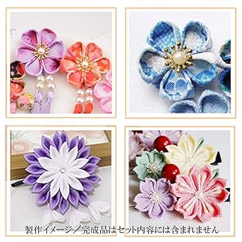 tasshies7ご購入ページ　花飾りセット Amazon | 花座 パール セット BOX入り ／ 良く使うサイズの花座